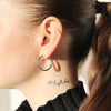 Boucles d'oreilles Grands Hoops - Argent