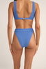 Bas de bikini Isla Hi Banded - Bleu