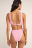 Bas de bikini Isla Hi Banded - Rose