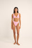 Bas de bikini Isla Hi Banded - Rose