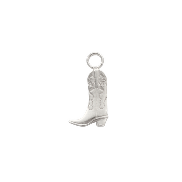 Breloque  - Botte De Cowboy argent