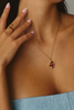 Collier Bordeaux - Or