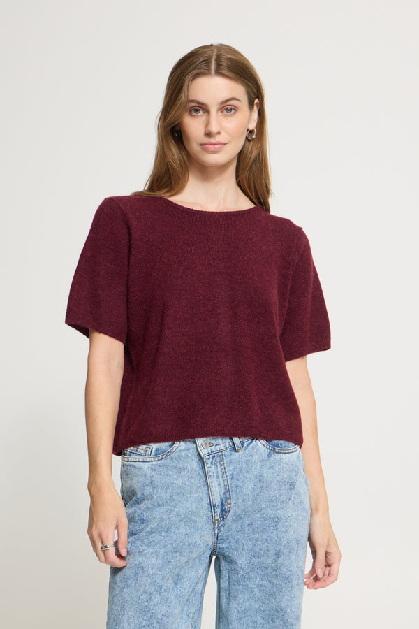 Tricot Kamara SS - Burgundy