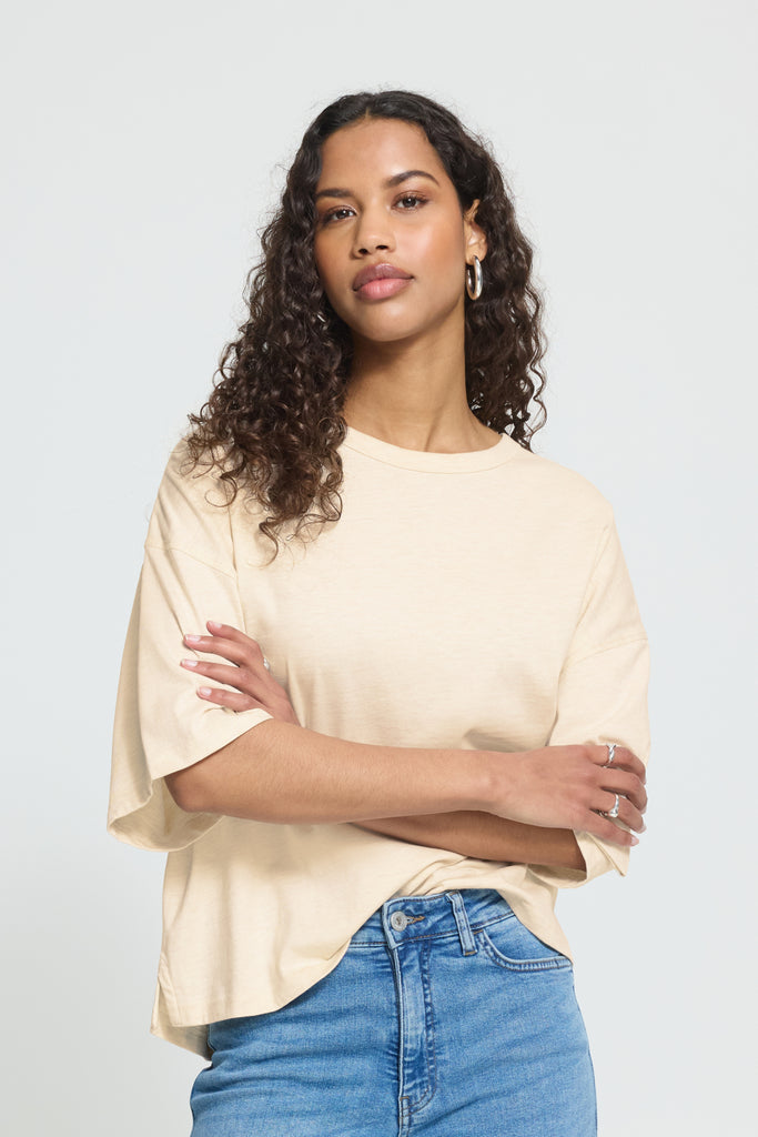 T-shirt Palmer Loose - Crème