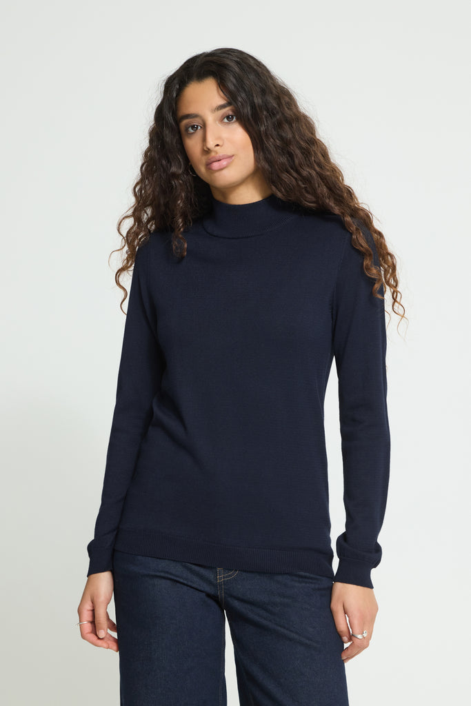 Chandail Col montant Luls  - Marine