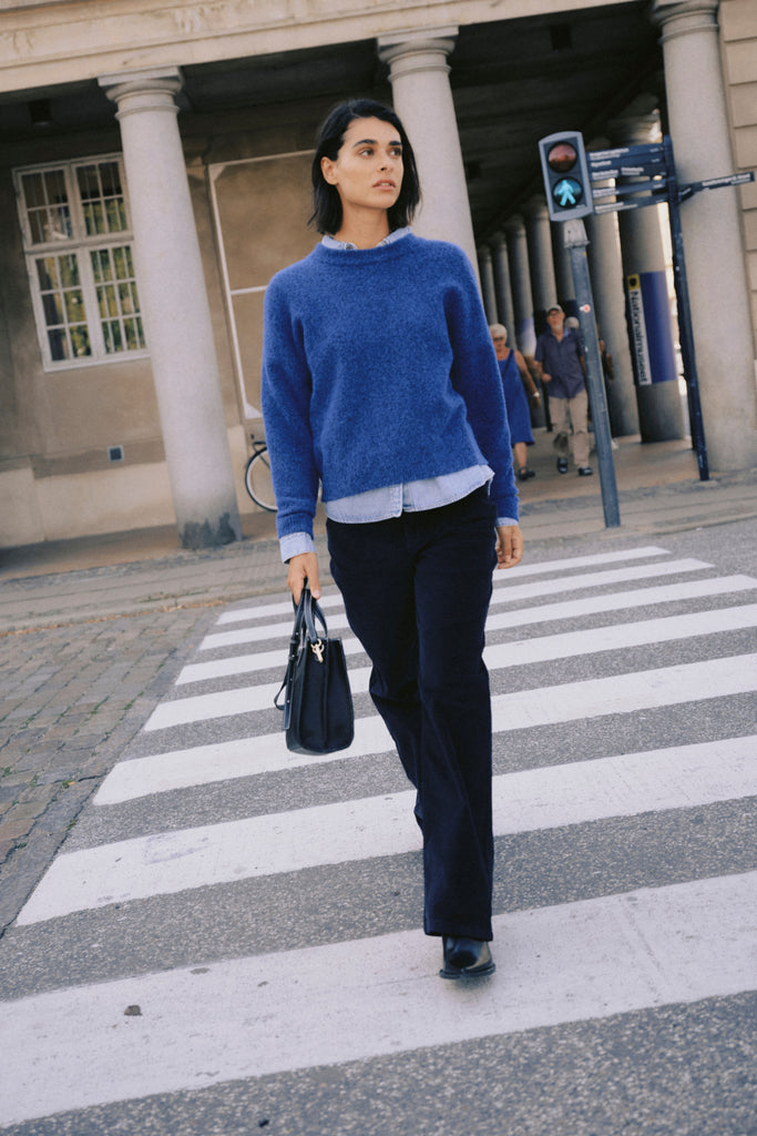 Tricot Omea Crew - Bleu
