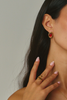 Boucles d'oreilles Bordeaux - Or