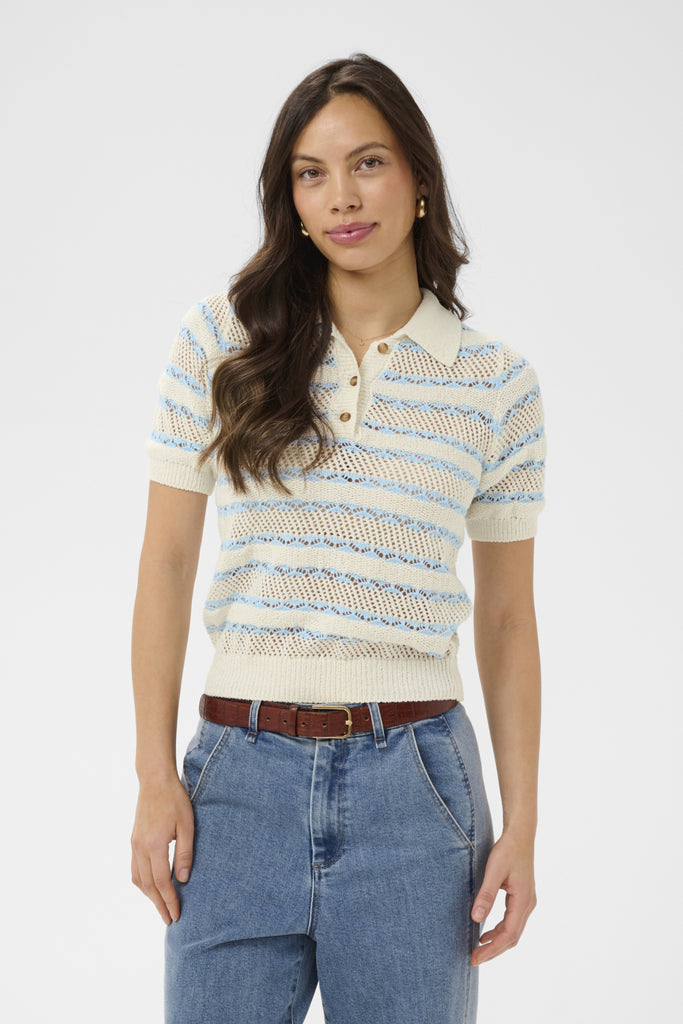 Chandail Polo Rosetta - Bleu