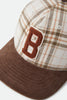 Casquette Big B - Plaid/ Brown Corduroy