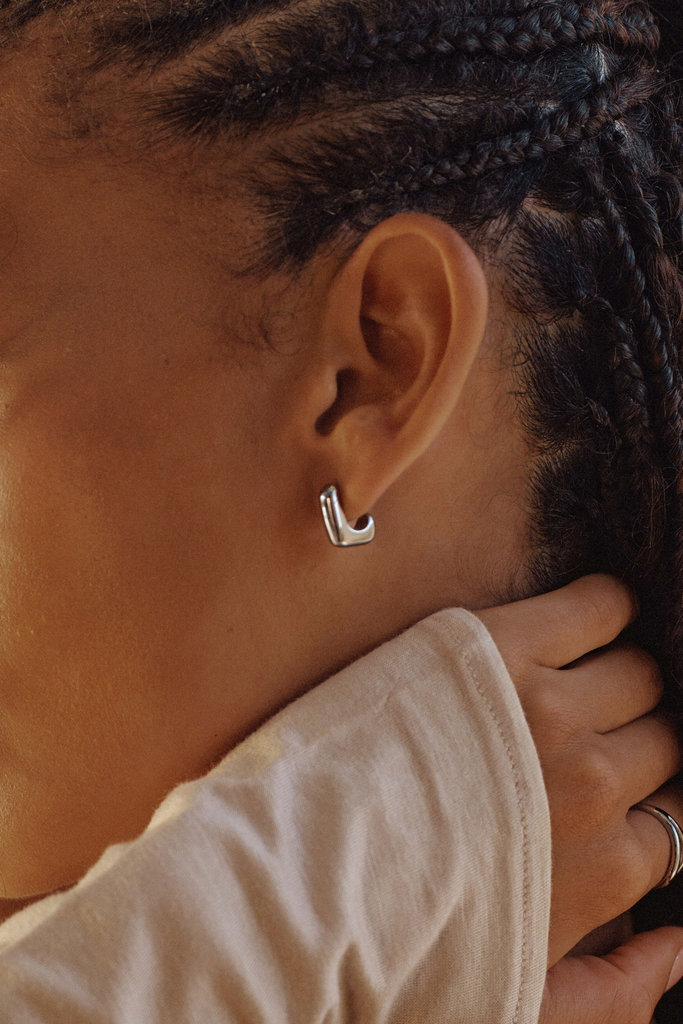 Boucles d'oreilles Signature - Argent