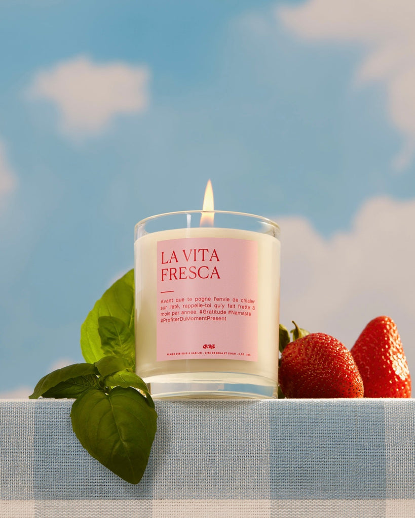 Chandelle - Fraise des bois et Basilic