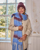 Foulard Genève - Bleu & Rouge