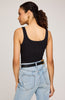 Camisole Blanche - Noir
