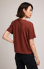 T-shirt Christine - Mahogany