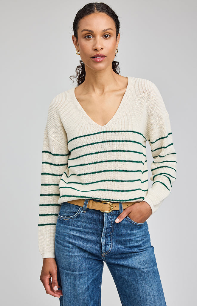 Tricot Tucker - Green Stripes