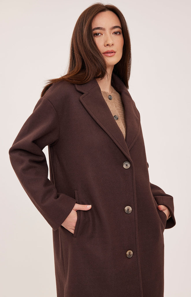 Manteau Agatha - Chocolat