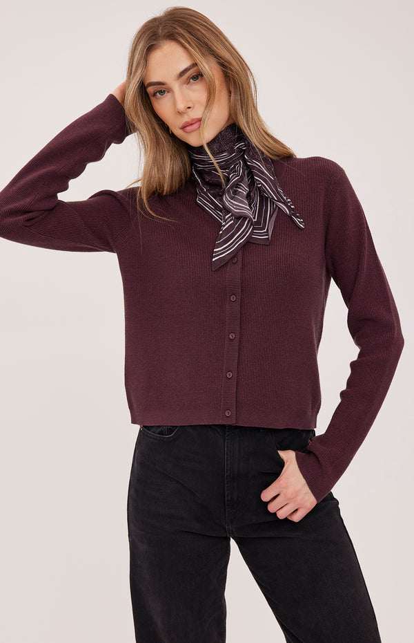 Cardigan Mirabelle - Burgundy