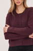 Cardigan Mirabelle - Burgundy