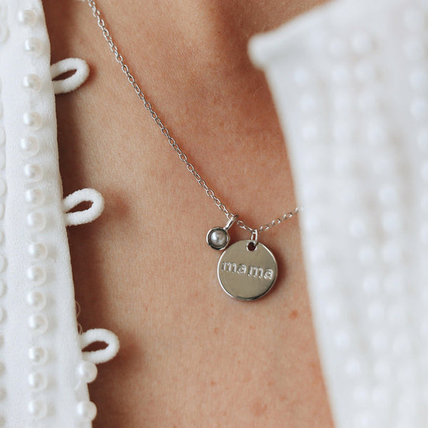 Collier Mama - Argent