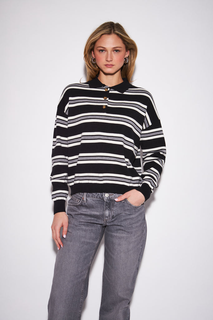 Tricot Polo Poppy