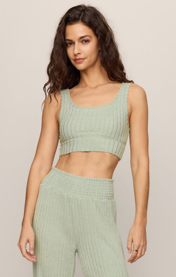 Bralette Zoé Rib - Aqua Cloud