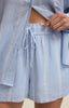 Short Perfect Linen - Bleu