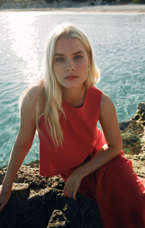 Camisole Sloane Linen  - Chili
