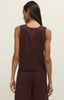 Camisole Sloane Linen  - Chocolat