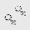 Boucles d'oreilles Croix - Argent