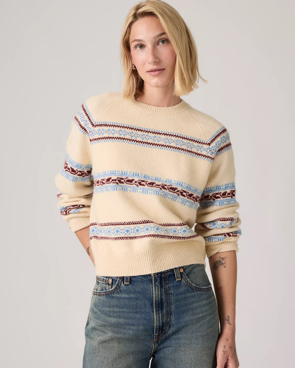 Tricot Jolie Fairisle - Crème