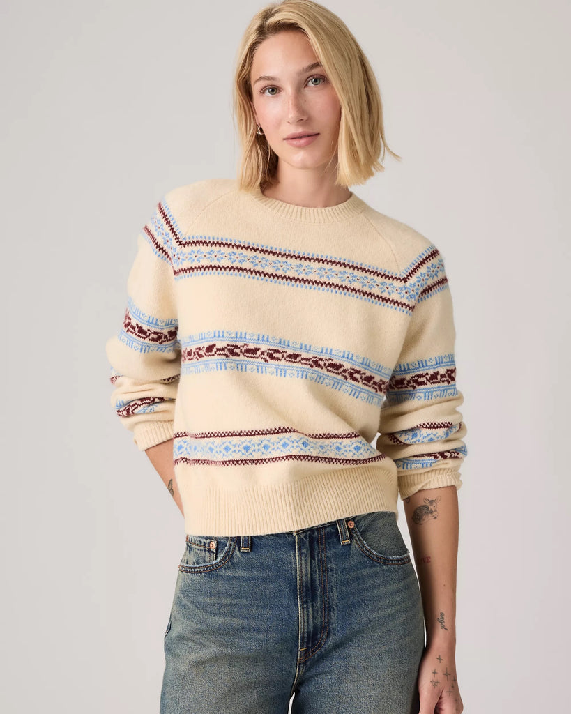 Tricot Jolie Fairisle - Crème