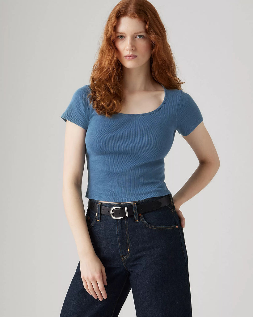 T-shirt Essential - Indigo Rib