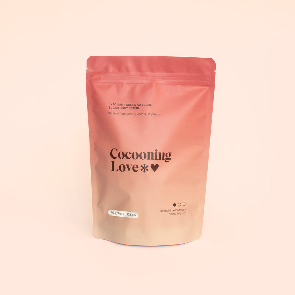 Exfoliant Corps au sucre - Pêche & Framboise