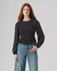 Blouse Smocked Fleur - Noir