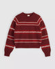 Tricot Jolie Fairisle - Rouge
