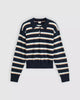 Chandail Polo  - Navy Stripe