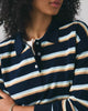 Chandail Polo  - Navy Stripe
