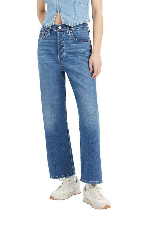 Jeans Ribcage Straight Ankle - Warm