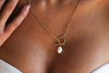 Collier Freshwater - Plaqué or