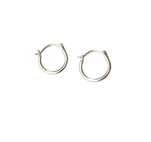 Boucles d'oreilles anneaux simples - argent