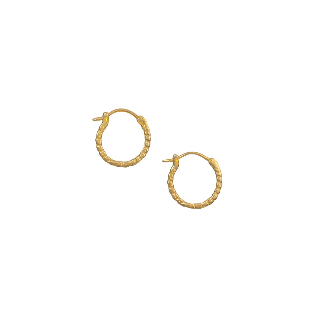 Boucles d'oreilles tressées - or